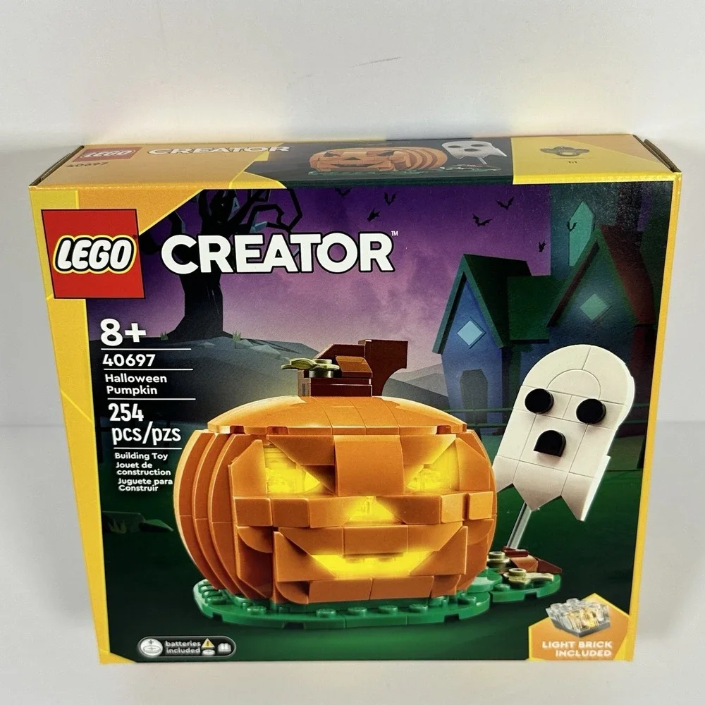 LEGO 40697 Halloween Pumpkin w Light Brick Ghost Creator Set 254pcs NEW - Picture 7 of 9